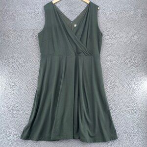 LOFT Dark Green Mini Dress